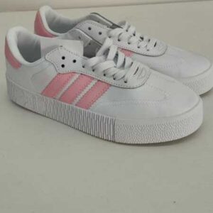 Ténis Adidas Branco e Rosa